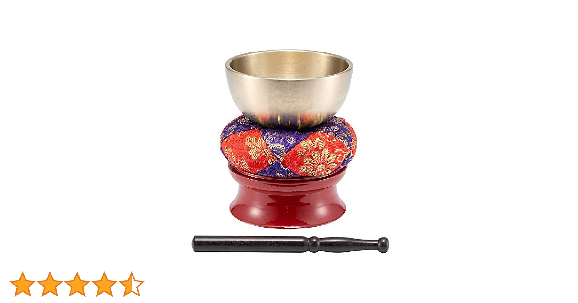 【★このみ☆】古い仏具おりん 口径13.2・りん棒　古仏具シンギングボウル Amazon｜漆ぷろだくと おりん おりんセット シンギングボウル